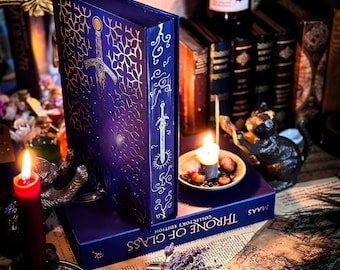 THRONE OF GLASS Hand-painted Book Edges - Sarah J Maas Special Edition Book Set
