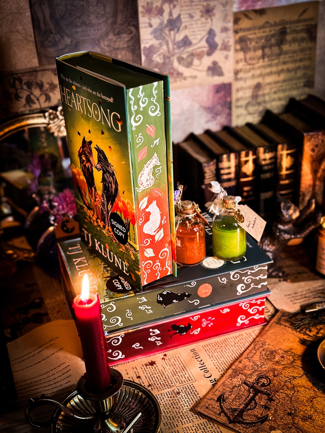 HEARTSONG HANDPAINTED Edges - Tj Klune - Sprayed Book Edges - Sprayed ...