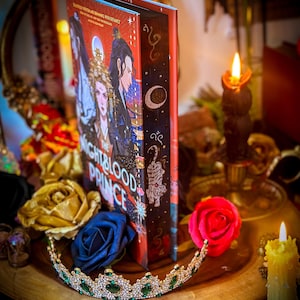 THE NIGHTBLOOD PRINCE hand-painted book edges - Foil Hardcover - Special Edition Book