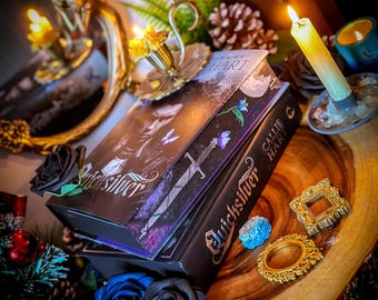 QUICKSILVER Hand-painted BOOK EDGES - Book by Callie Hart - Special Edition Foil Hardcover Book