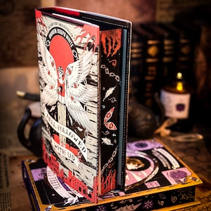 Hell Followed with Us HAND-PAINTED EDGES - Sprayed Book Edges - Sprayed Edge Book - Andrew Joseph White - Collector&#39;s Edition- Hardback Book