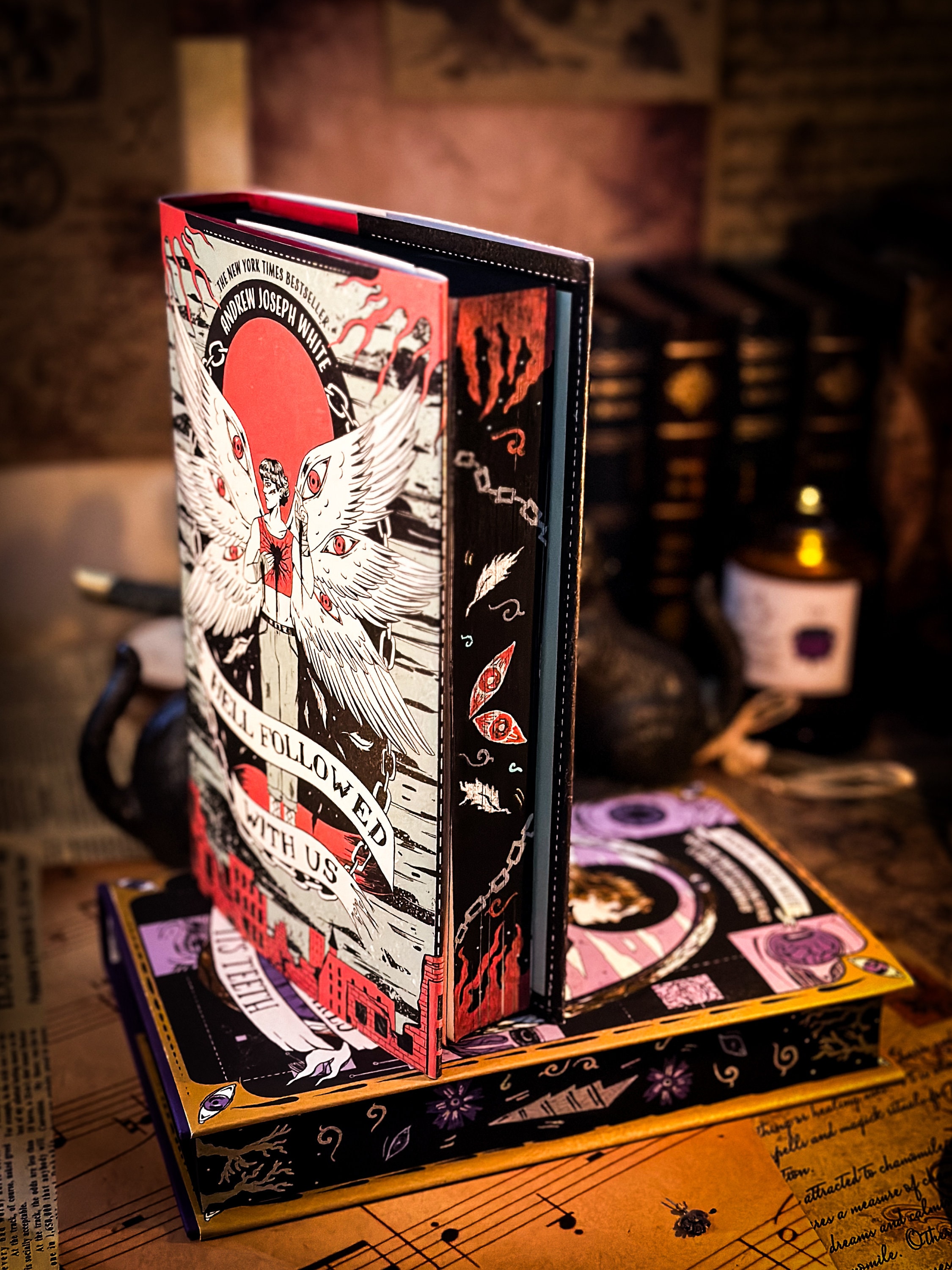 Hell Followed With Us: Hand-painted Edges Hardback Book - Etsy
