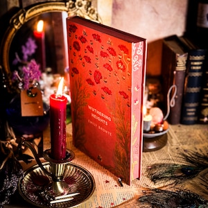 WUTHERING HEIGHTS Malowane ręcznie krawędzie - Książki Emily Bronte - Kolekcja Crandford - Egzemplarze limitowane - Wydanie specjalne - Edycja kolekcjonerska