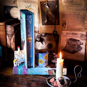 The House in the Cerulean Sea Limited Stock HAND-PAINTED EDGES - By Tj Klune | Cosy Fantasy Book Edges | Fantasy Book Lovers Sprayed Edges