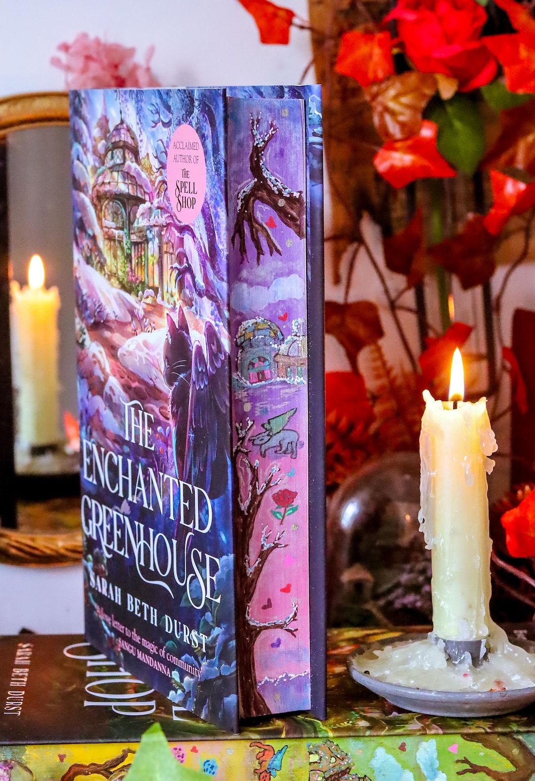 The Enchanted Greenhouse Hand-painted Book Edges - Books by Sarah Beth ...