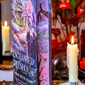 The Enchanted Greenhouse hand-painted book edges - books by Sarah Beth Durst - SPECIAL EDITION BOOK
