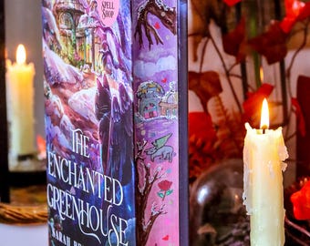 The Enchanted Greenhouse hand-painted book edges - books by Sarah Beth Durst - SPECIAL EDITION BOOK
