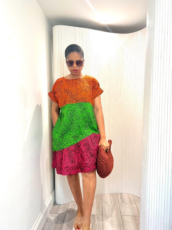 chinese dress ladies Ankara Women's High-Low Dress main image 1