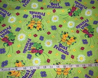 NEW the Bugs Life Best Friends Fabric Sold By FQ 18"x21" More Available