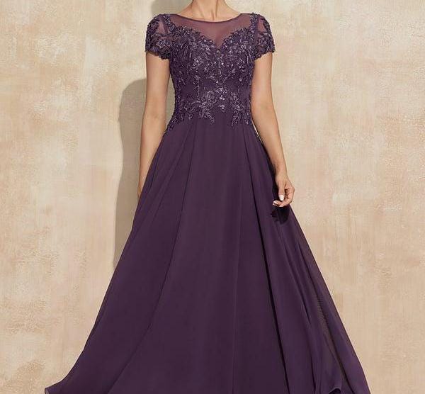 Purple Mother of the Bride Dresses Tea Length - Etsy Canada