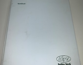 Original Vintage Baby Lock Eclipse Workbook