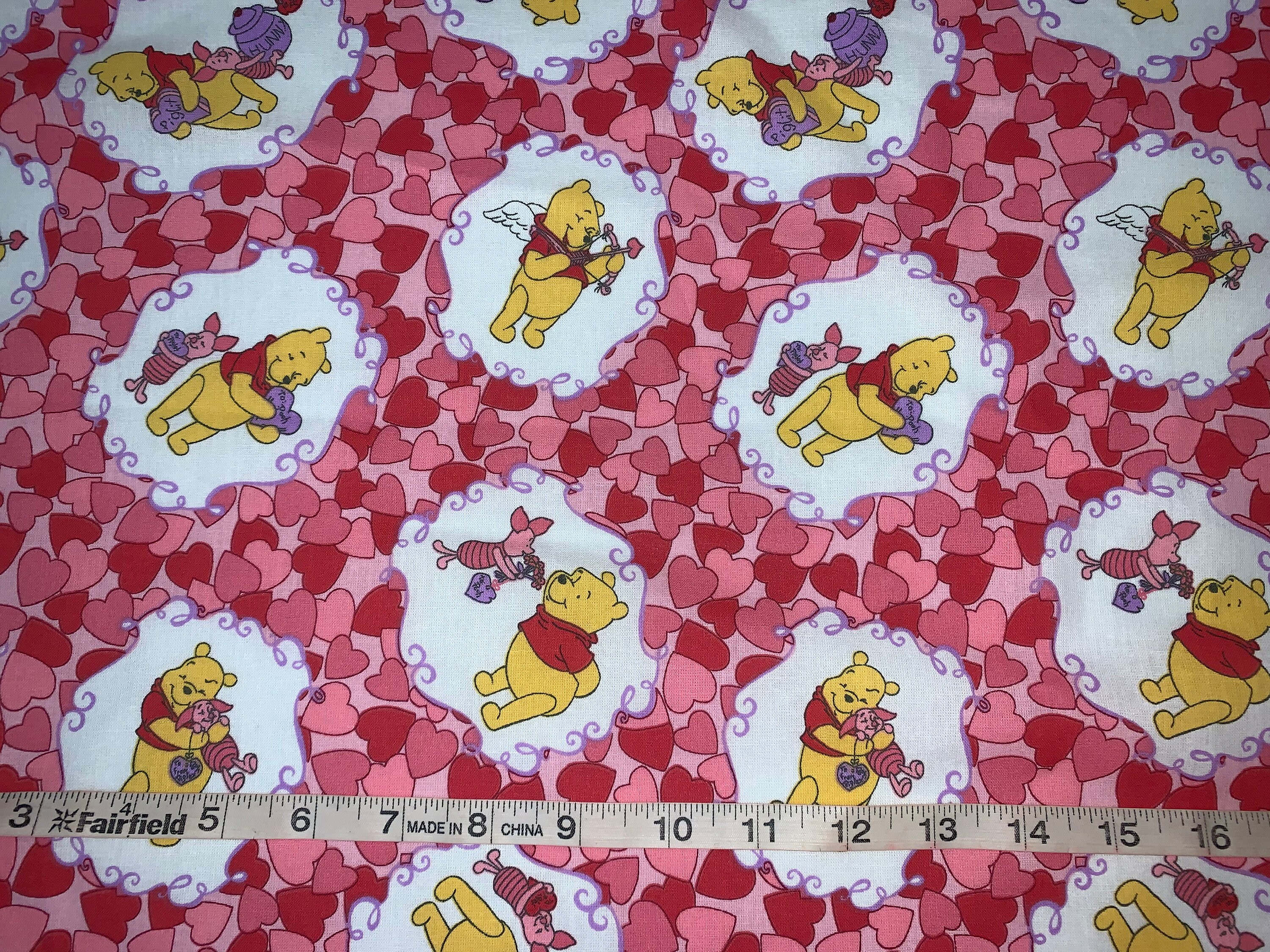 Disney Winnie The Pooh & Friends Gingham Cotton Fabric by Joann