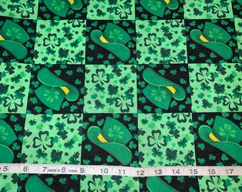 St. Patrick Irish Patchworks 100% Cotton Fabric Sold By 1/2 Yard