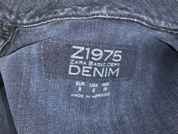 Vintage Zara Denim Coat/Jacket Size S - image 6