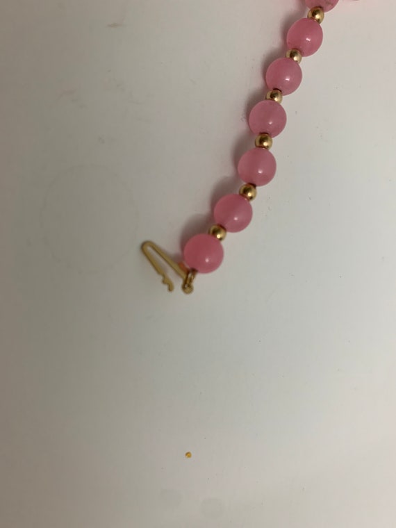 Estate Sale Vintage Rare Beautiful 14K Pink Jade … - image 6