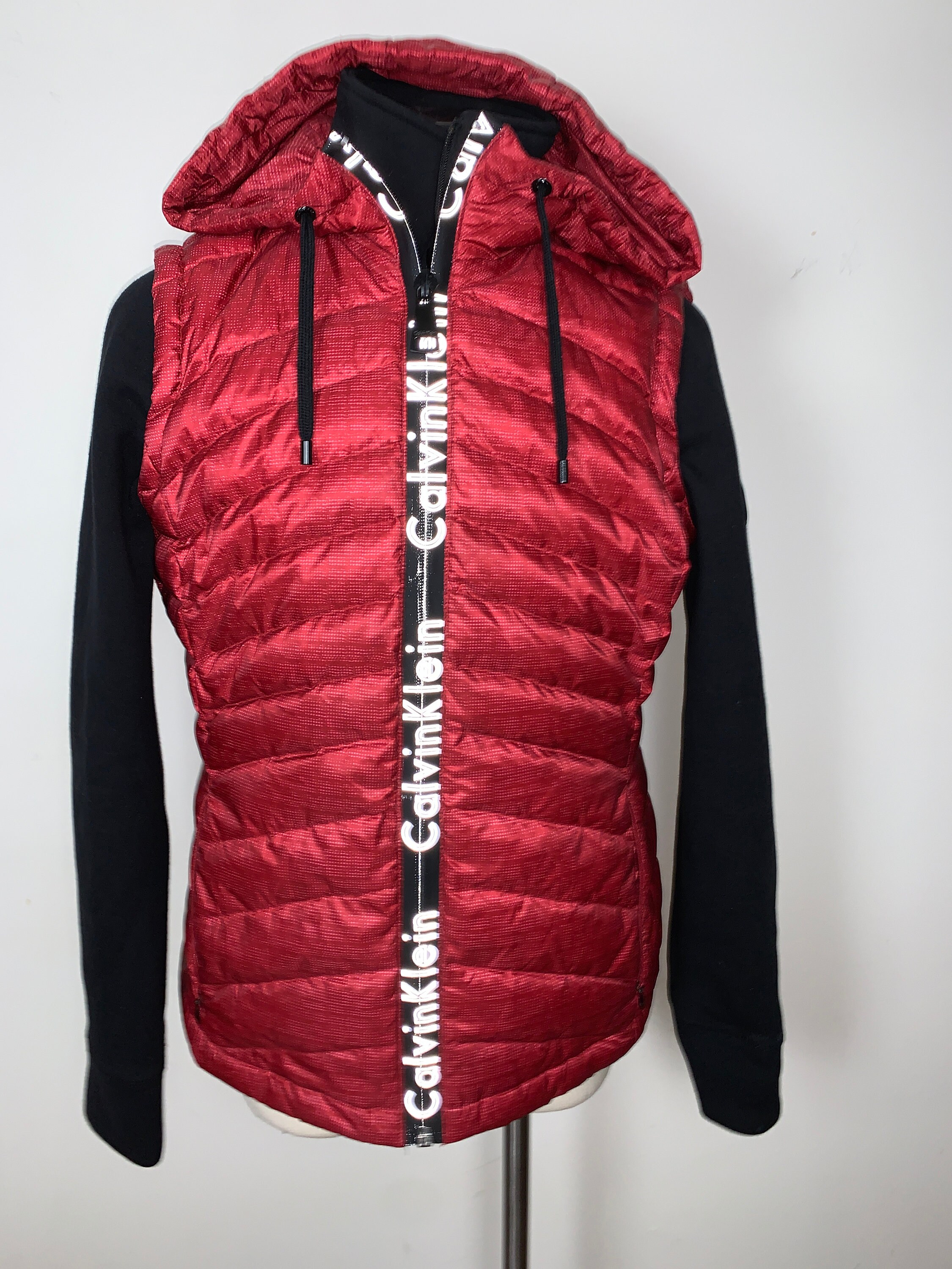 Calvin Klein Down Hooded Jacket Size S Excellent