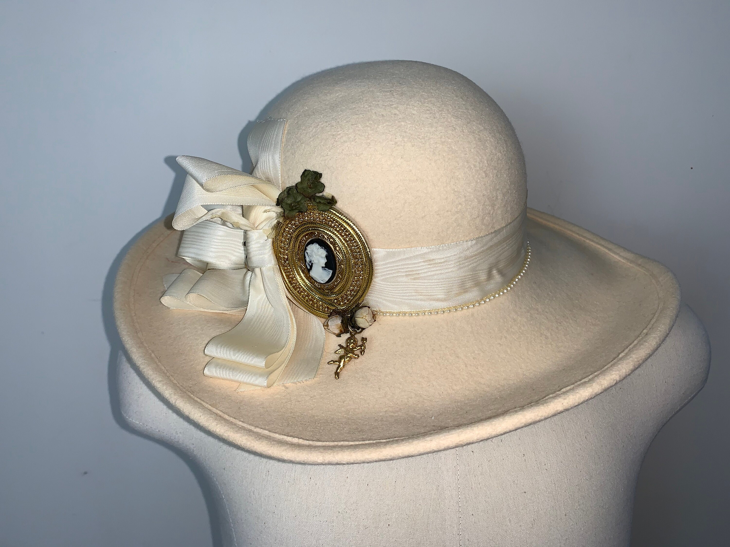Vintage Sonni San Francisco Light Yellow /cream Wool Hat - Etsy display picture 3
