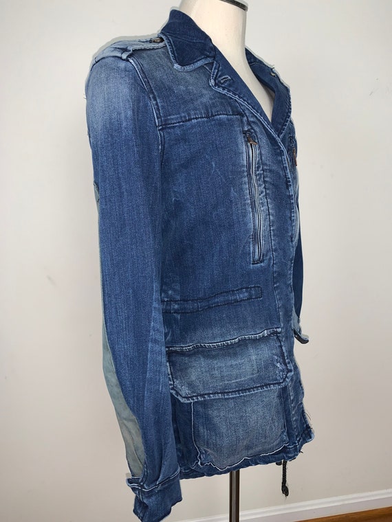 Vintage Zara Denim Coat/Jacket Size S - image 3