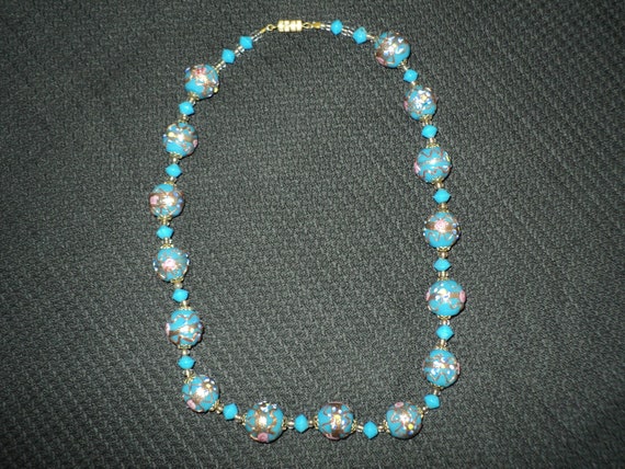 Vintage Rare Collectible Glass Beads Necklace - image 1