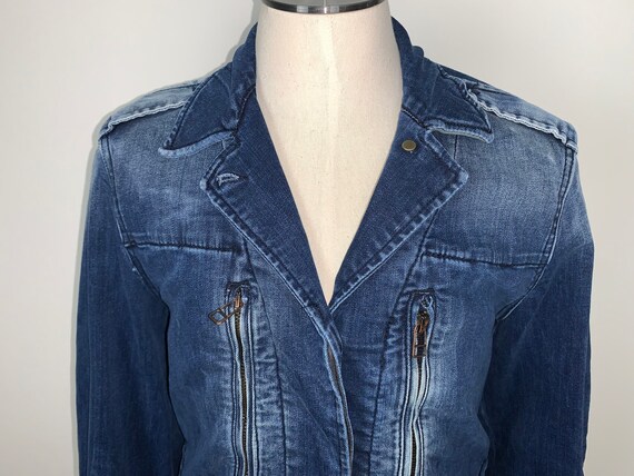 Vintage Zara Denim Coat/Jacket Size S - image 2