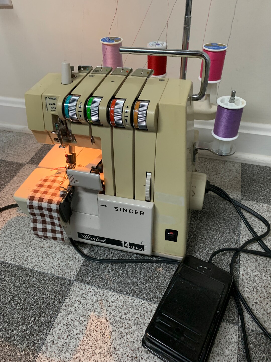 Vintage Singer 14U64A Serger Sewing Machine Excellent Etsy