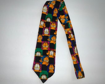 Garfield the Cat Kisses Tie Mens Holiday Necktie