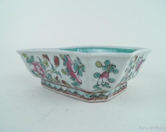 Vintage Crackle China Porcelain Bowl Marked On Bottom Collectible