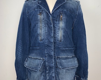 Cappotto/giacca vintage in denim Zara taglia S