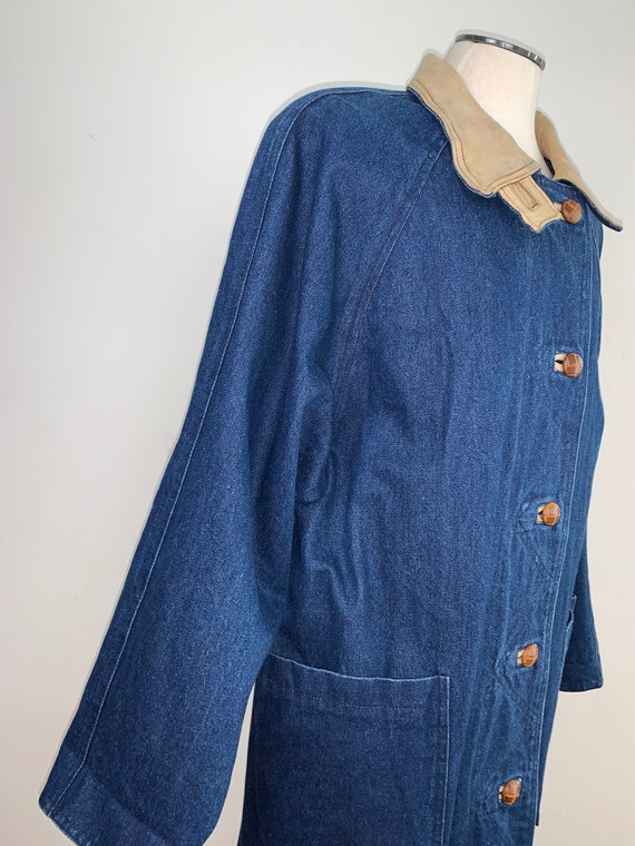 Vintage Original Outwear Lined Denim Winter Coat - image 7