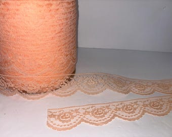 NEW Vintage Orange Scallop Lace 2" Wide per 15 Yards More Available
