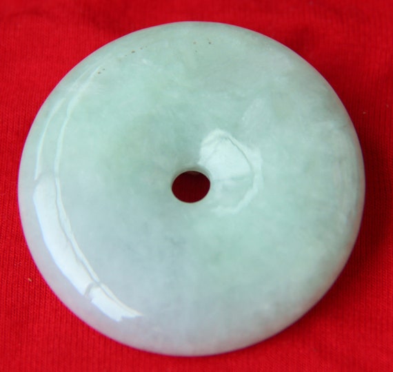 Vintage Huge Natural Untreated Jade Jadeite - image 1