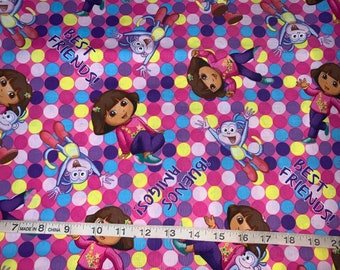 Rare Dora The Explorer Best Friends Fabric Sold By FQ 18"x21" More Available