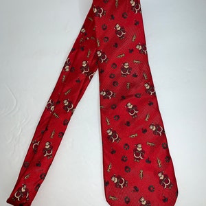 100% Silk Stafford Red Christmas Santa Claus Man Neck Tie