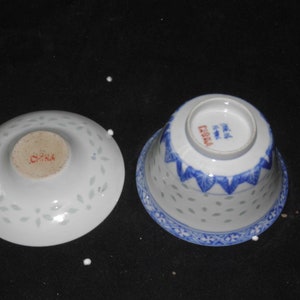 Vintage Rare Elegant Qing Hua Porcelain Bowl/Saucer Marked On Bottom Collectible