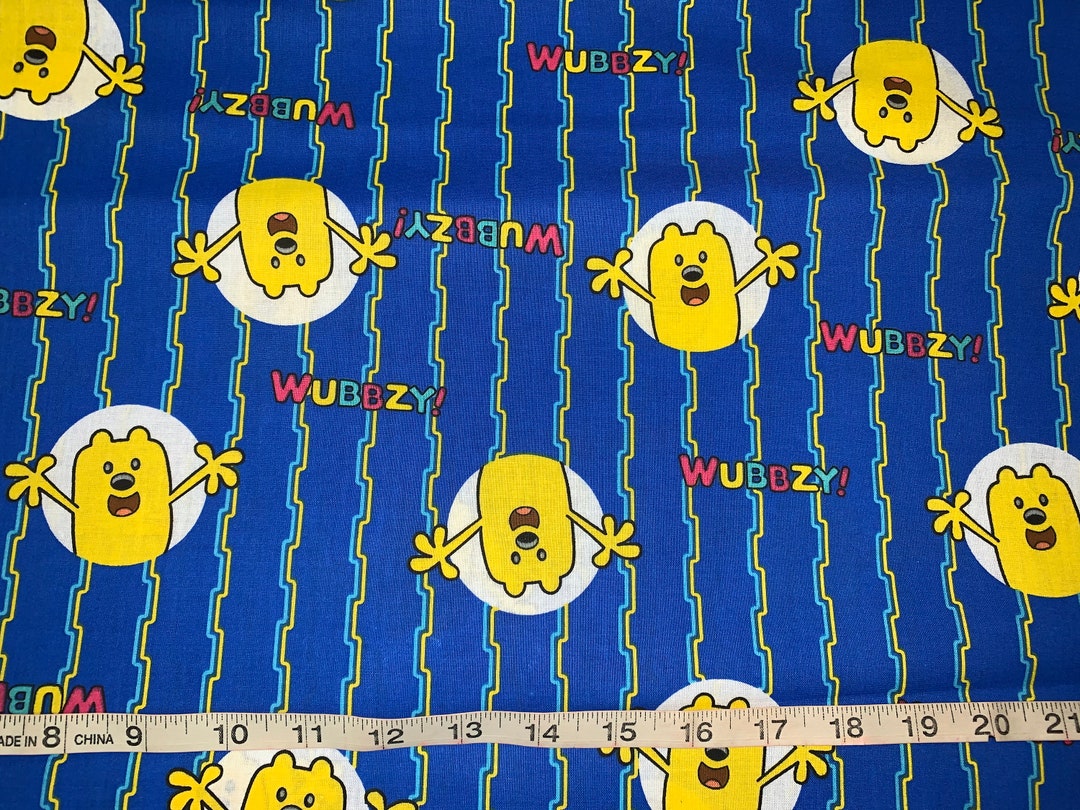 Discontinue Wow Wow Wubbzy Blue(2) Fabric Sold by FQ 18x21 More Available  - Etsy
