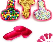 Bachelorette Party Decorations Pecker Tray Plates Pack of 4 I Plastic Food Tray Planter Naughty Bridal Shower Supplies Serving Plate
