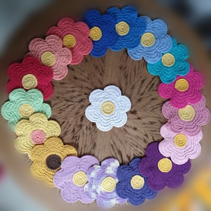 Flower Handmade-100% Cotton Yarn-Facial Cleansing Cloths-Dishcloth-Washcloth-Gift Set