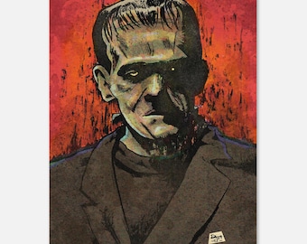 PRINT- Frankenstein's Monster 11x14 Fine Art Print