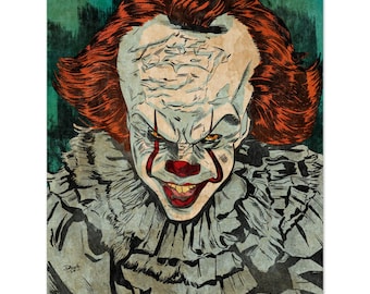 PRINT- Pennywise The Clown Retro Style Comic Print