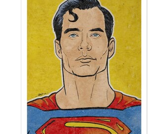 PRINT- Superman Henry Cavill 11x14″ Print