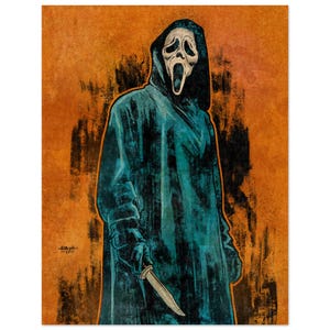 Retro Horror Villain Print – Creepy Movie Art