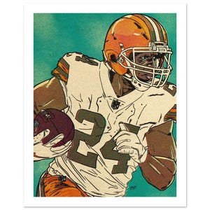CLEARANCE-Nick Chubb 8.5x11″ Poster Cleveland Browns