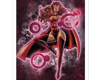 AFDRUK: Scarlet Witch 11 x 14 "afdruk"