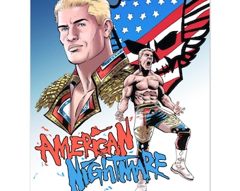 WWE プリント - ロイヤルランブルライトニングポスターレスリング