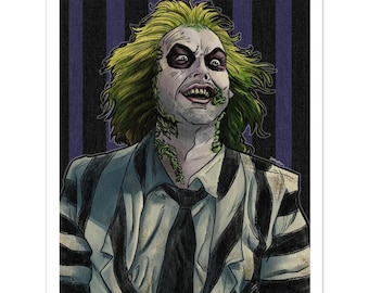 PRINT- Beetlejuice Matte Art Print