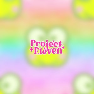HK Frosch gestickt auf Regenbogen - FB VIP Limited exklusives Seamless Pattern