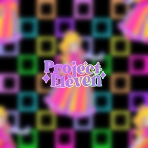 Principessa del gioco al neon su sfondo a scacchi al neon Modello senza cuciture esclusivo FB VIP Limited