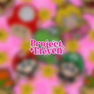 SMB friends & foe auf pink kariertem FB VIP Limited exclusives Seamless Pattern