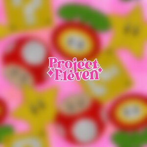 SMB LInenup Icons auf rosa Checker FB VIP Limited exklusives Seamless Pattern