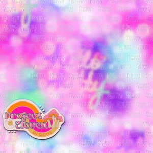 Logotipo de HKxLF en bokeh pastel: patrón sin costuras exclusivo de FB VIP Limited